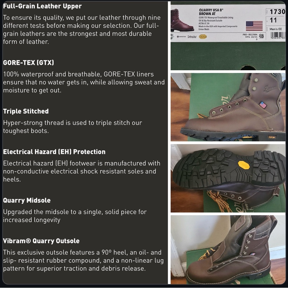 Quarry GTX Brown Leather Work Boots